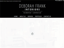 Tablet Screenshot of deborahfrankinteriors.com